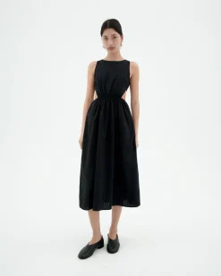 Vestido seersucker cut out Kin