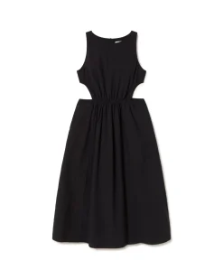 Vestido seersucker cut out Kin